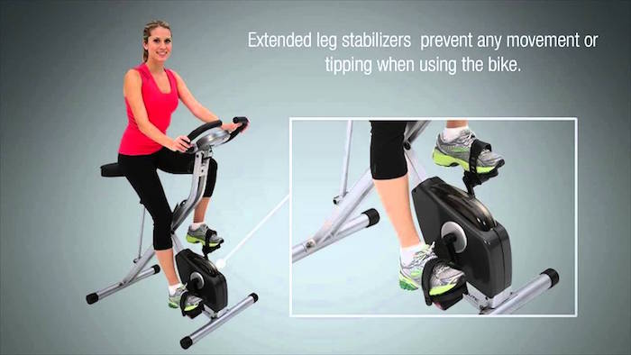 Exerpeutic Folding Magnetic Upright Bike
